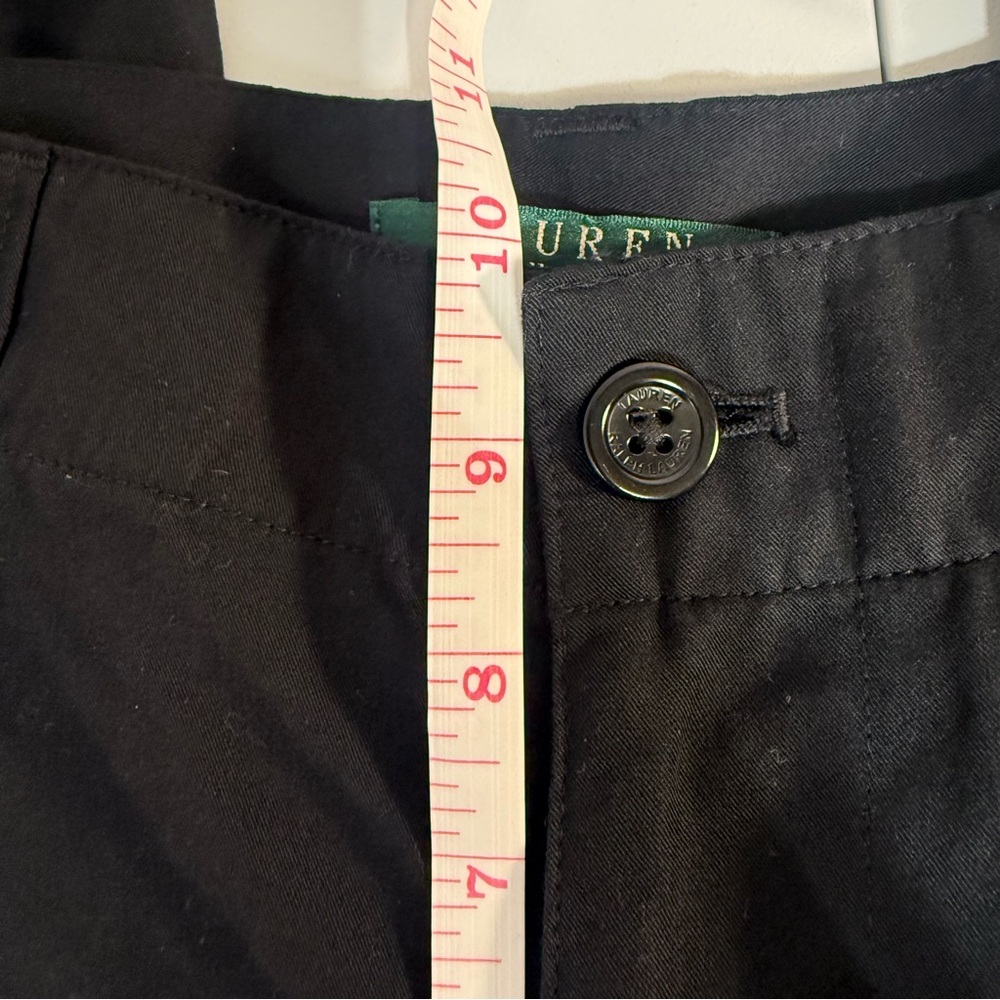 Lauren‎ Ralph Lauren Black Tapered Ankle Jogger Work Pants Size 8 - Picture 5 of 6